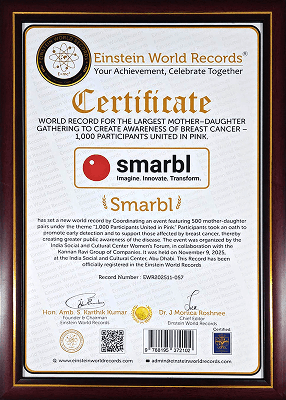 Einstein World Records certification